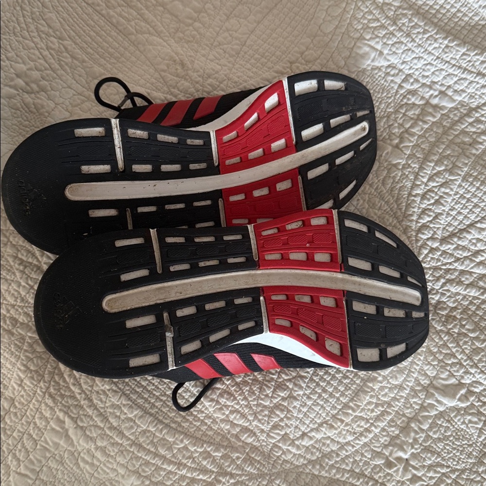 Adidas Black and Red Athletic Shoes. - Picture 3 of 4